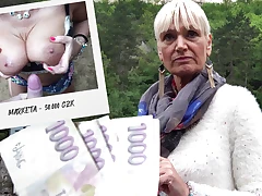 Detected Daniela, a 59-year-old castle guide with a secret mischievous side, at Karlstejn. A 20,000 CZK offer led to a steamy, mud-soaked rendezvous unlike any other. This elegant gal proved age is just a number in the most memorable tour. Don't miss out,